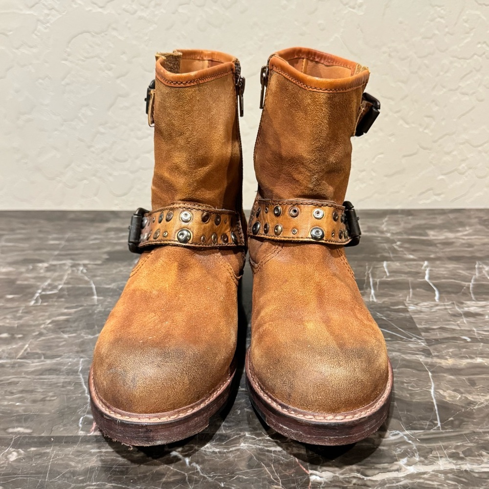 Vintage Foundry Co. Miriam Studded Leather Combat Boots - Picture 6 of 13
